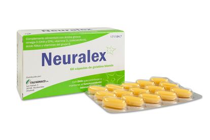 Los ácidos grasos omega-3 que contiene Neuralex nos ayudan a mantener el funcionamiento normal del cerebro. Disponible en Welnia.