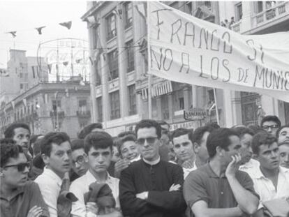 Una de las im&aacute;genes de la exposici&oacute;n Munich 1962. El contubernio de la concordia.