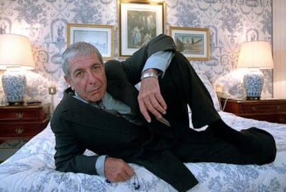 Leonard Cohen, en un retrato tomado en Madrid en 2001.