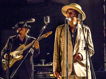 Actuación de Bob Dylan en Barcelona