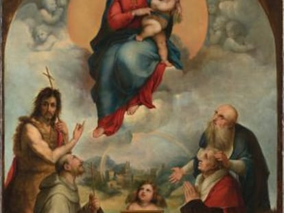 'La Madona de Foligno pequeña', atribuida a Rafael.