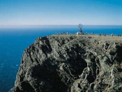 Mirador de Cabo Norte, en Noruega.