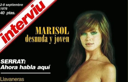 En 1972, el desnudo de Marisol protagonizó la portada del primer número de 'Interviú'.