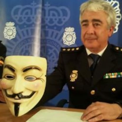 Imagen ofrecida por la Policía Nacional del comisario de la Brigada de Investigación Tecnológica (BIT)