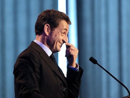 Sarkozy da un mitin hoy en Arras. 