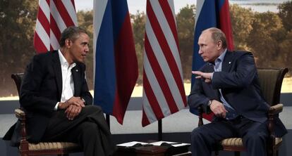 Obama y Putin, en la cumbre del G-8 en Irlanda del Norte en junio.