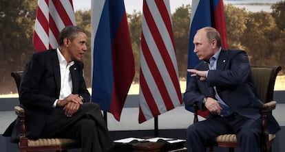 Obama y Putin, en la cumbre del G-8 en Irlanda del Norte en junio.