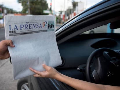 Un ejemplar de 'La Prensa', en Managua.