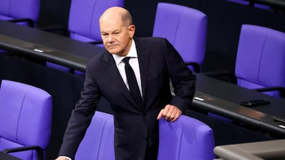Olaf Scholz, el pasado 7 de noviembre en el Bundestag.