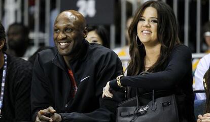 Lamar Odom y Khloe Kardashian.