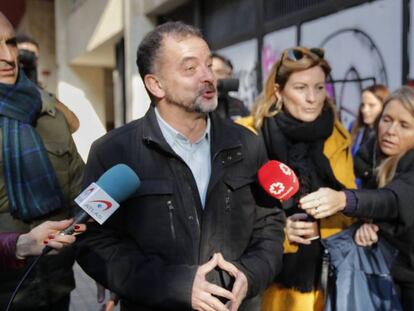 El exconsejero de Acción Exterior de la Generalitat, Alfred Bosch, el día de su dimisión