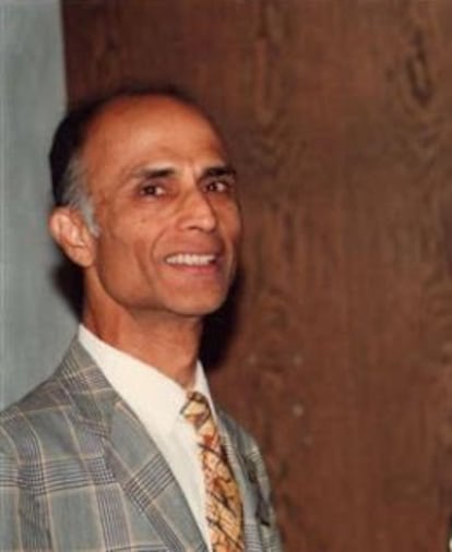 Undated photograph of the Inidian mathematician Harish-Chandra.