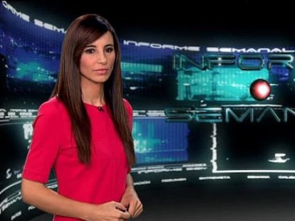 Olga Lambea, conductora de 'Informe semanal'