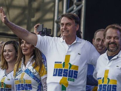 Bolsonaro, en la Marcha para Jesús en São Paulo.