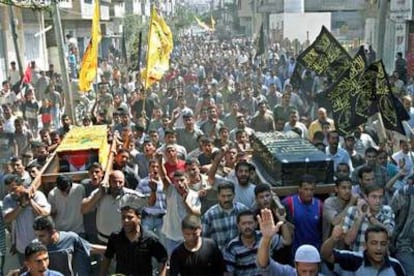 Funeral en Gaza por los dos adolescentes palestinos muertos en un ataque israelí.