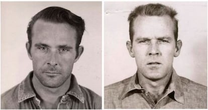 Clarence y John Anglin, en la época de su arresto.