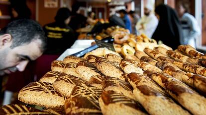 Una panadería musulmana en La Haya.