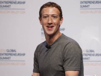 Fotografía de archivo del fundador de Facebook, Mark Zuckerberg.