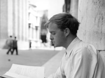 El escritor Truman Capote, en Venecia en 1950.