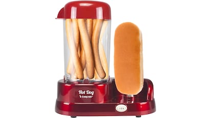 La máquina de perritos calientes Beper ofrece un diseño muy vintage, buenos resultados y es muy fácil de usar.