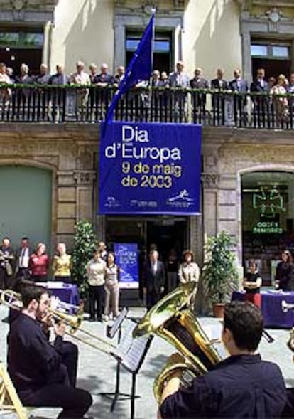 Concierto comnemorativo del Día de Europa, ayer en Barcelona