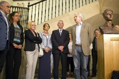 Acto de homenaje a Miguel Ángel Blanco, celebrado en el Ayuntamiento de Ermua.