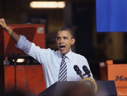 Obama en una visita a Milwaukee, el mi&eacute;rcoles. 