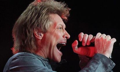 Bon Jovi, durante una actuación.