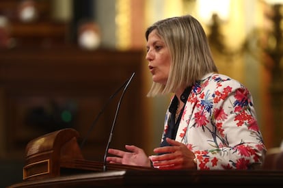 La diputada del PSOE Begoña Nasarre intervenía el jueves en el pleno del Congreso.
