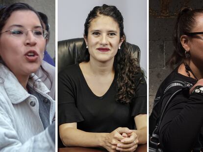 Lenia Batres, Bertha Alcalde Luján y Eréndira Cruzvillegas.