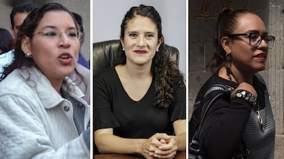 Lenia Batres, Bertha Alcalde Luján y Eréndira Cruzvillegas.