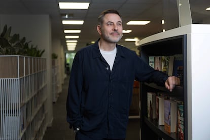 David Walliams, escritor infantil, en la editorial Penguin Random House de Madrid, el 19 de abril.