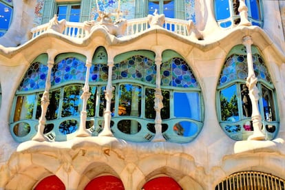 La Casa Batlló de Gaudí es una de las más visitadas de Barcelona.