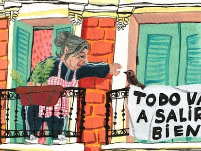 Detalle de la ilustración que Ilu Ros ha creado para El País Madrid.