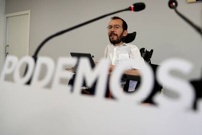 El secretario de Organización de Podemos, Pablo Echenique.