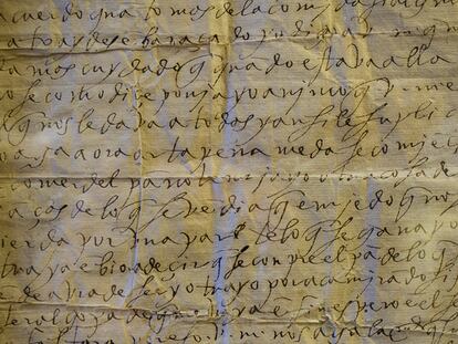 Carta de santa Teresa (monasterio de la Encarnación de Ávila).