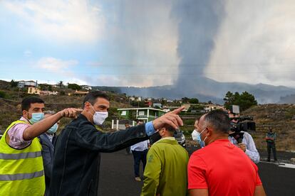 Pedro Sánchez en La Palma.