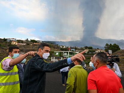 Pedro Sánchez en La Palma.