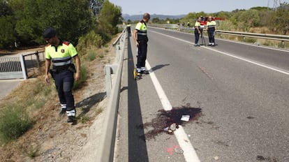 El lloc on s'ha produït l'accident.