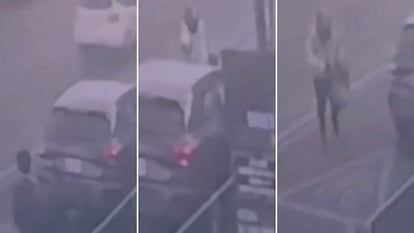 Capturas de video del momento del ataque a Ximena Gómez y José Muño
