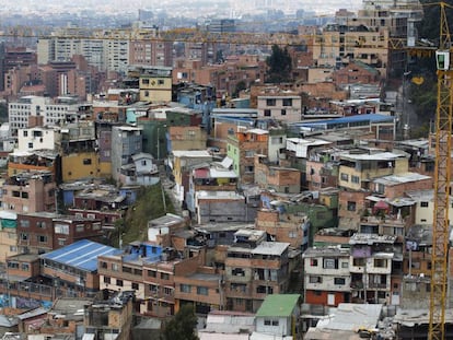 Vista de la ciudad de Bogotá (Colombia), tomada en enero de 2016.