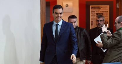 El presidente del Gobierno, Pedro Sánchez