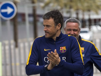 Luis Enrique, durante su etapa como entrenador del Barça.