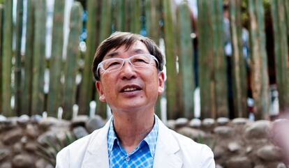 El arquitecto Toyo Ito, el 2 de junio en el jardín de la Casa O'Gorman.