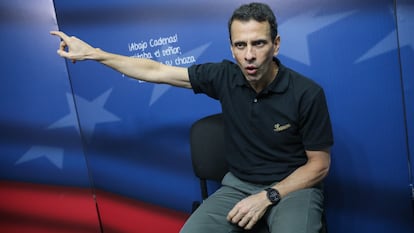 Opposition figure Henrique Capriles in Caracas on March 29, 2019.