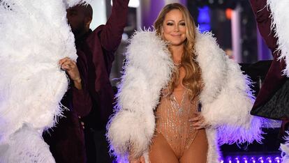 Mariah Carey en su concierto de a&ntilde;o nuevo en Times Square el 31 de diciembre de 2016. 