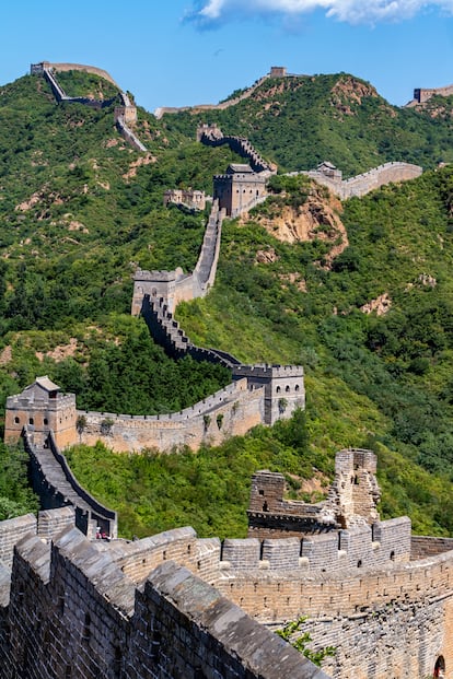 Vista de la fortaleza en la zona de Jinshanling.