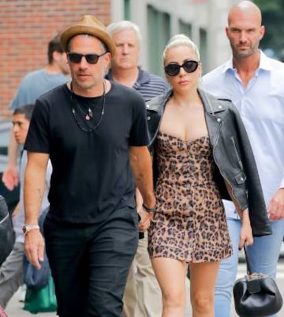 Lady Gaga y Christian Carino, en Nueva York en junio pasado.