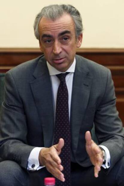 El secretario de Estado de Hacienda, Miguel Ferre, durante una entrevista con Efe.