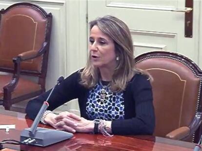 La jueza Carmen Lamela, en una imagen de un video del 9 de mayo de 2017.